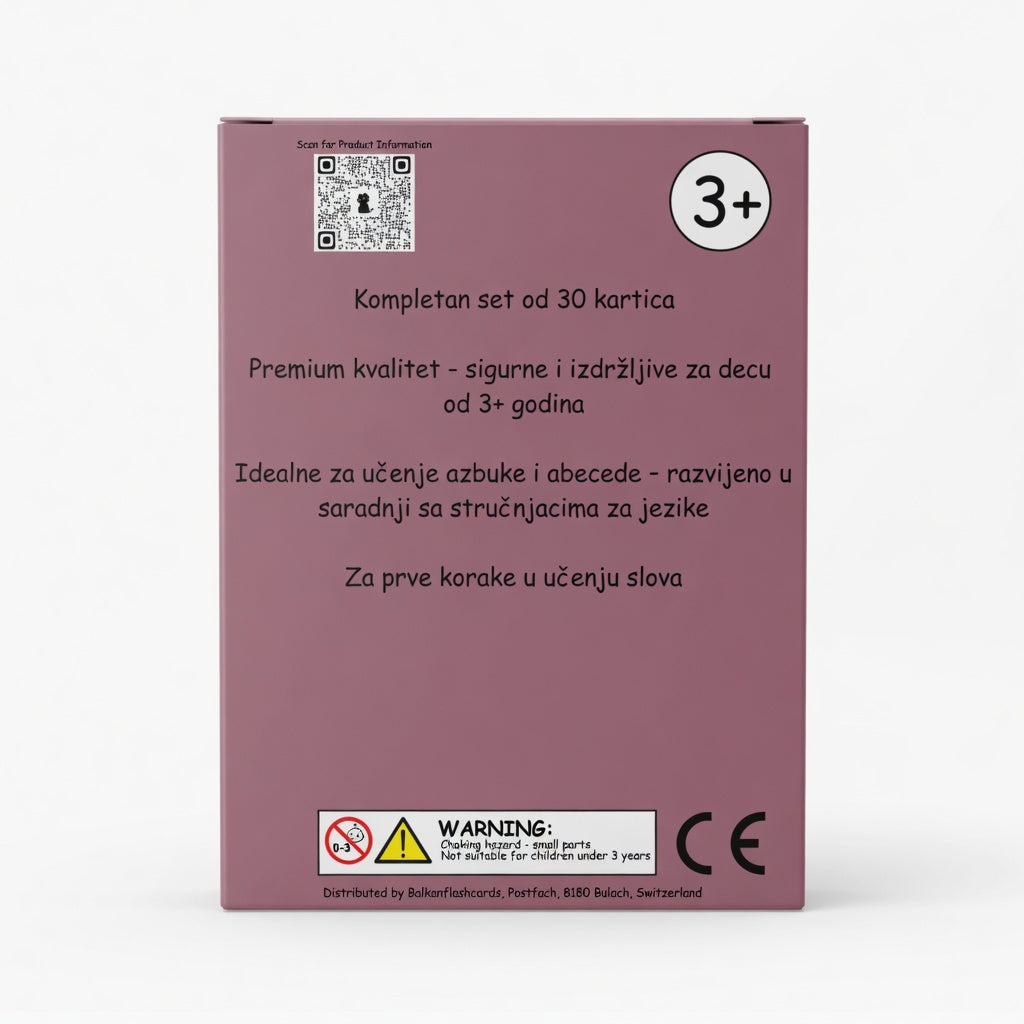 Serbische Lernkarten – Azbuka & Abeceda