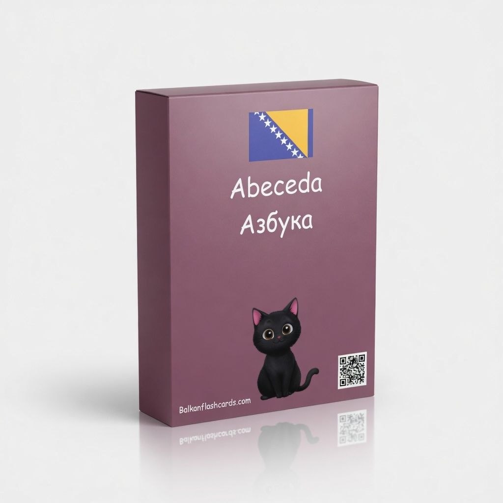 Bosnische Lernkarten – Abeceda & Azbuka