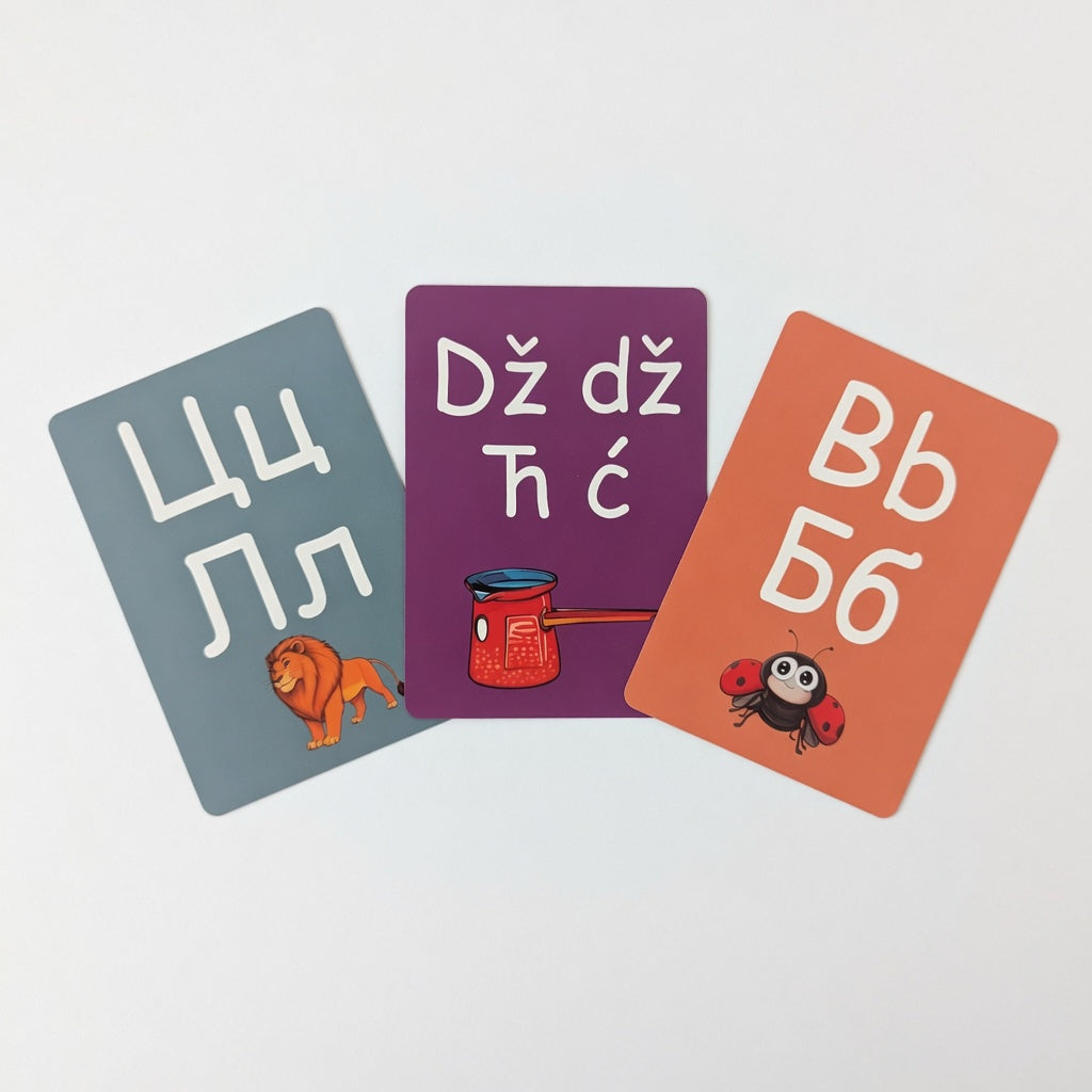 Bosnische Lernkarten – Abeceda & Azbuka